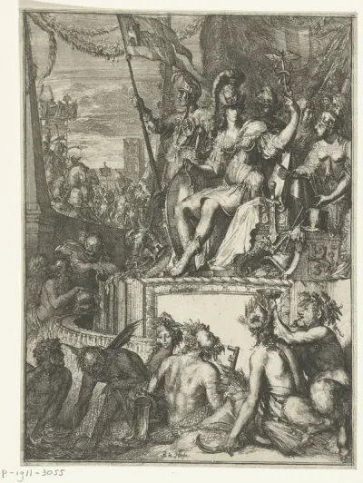 Verzameling Geschiedkundige en allegorische prenten. 11 stuks
