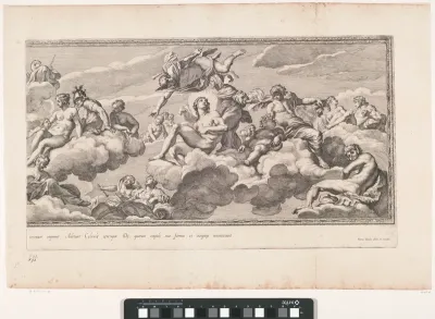Verzameling van goden op de Olympus (rechter deel)