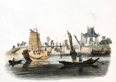 Vessels Passing Through a Sluice