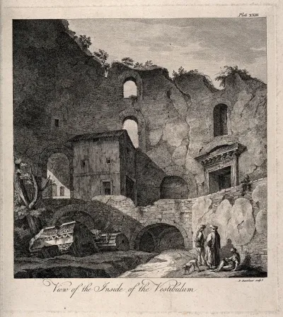 Vestibulum, Spalato (Split): interior ruins