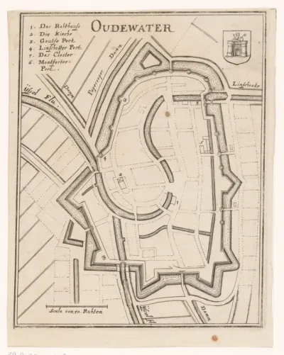 Vestingplattegrond  Oudewater