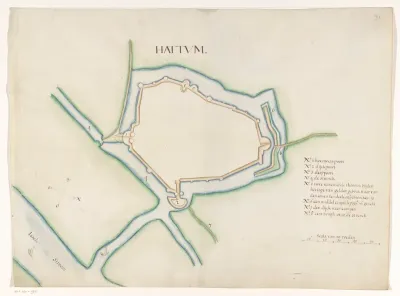 Vestingplattegrond van Hattem