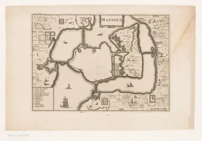 Vestingplattegrond van Mantua