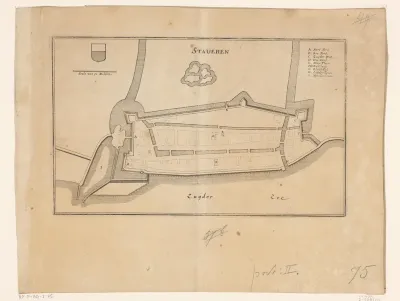 Vestingplattegrond van Stavoren