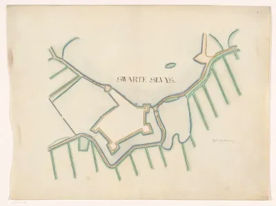 Vestingplattegrond van Zwartsluis