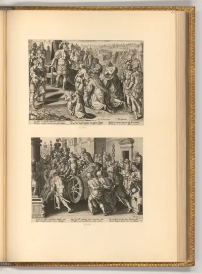 Veturia und Volumnia bitten Coriolanus um den Frieden; Die Vestalin Claudia