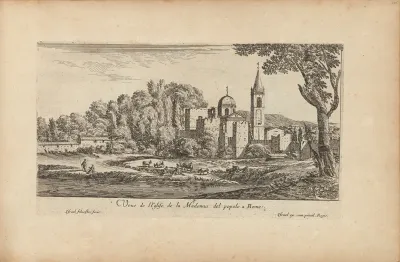 Veue de l'Eglise de la Madonna del popolo à Rome