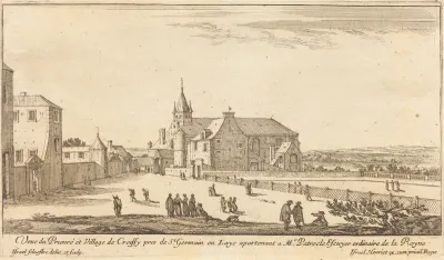 Veue de Prieure et Village de Croissy