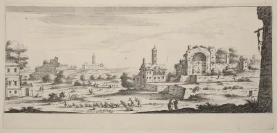 Veuë de temple de Soleil à Rome (View of the Sun Temple in Rome)