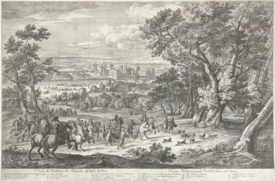 Veuë du Chasteau de Vincenne du costé du Parc