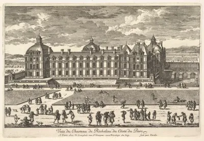 Veüe du Château de Richelieu du Côté du Parc