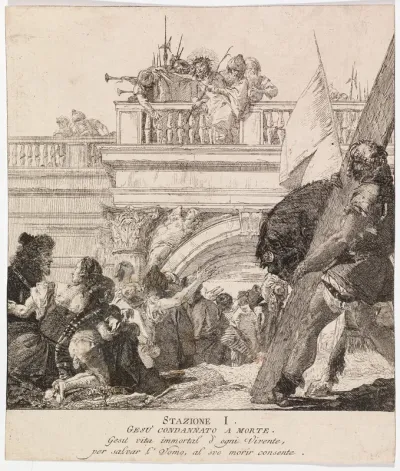Via crucis - Station I. Jesus is Condemned to Death