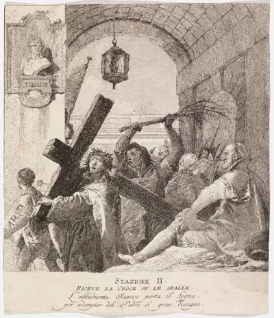 Via crucis - Station II. Jesus Takes up His Cross
