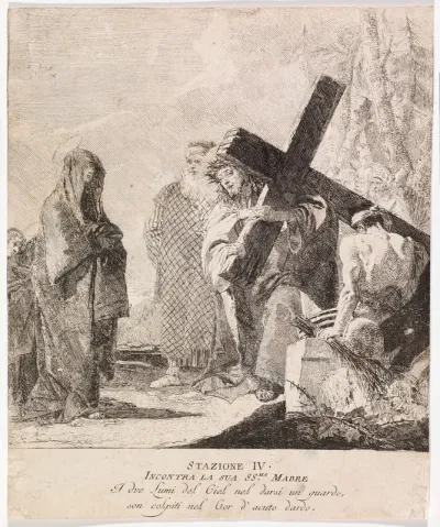 Via crucis - Station IV. Jesus Meets His Mother