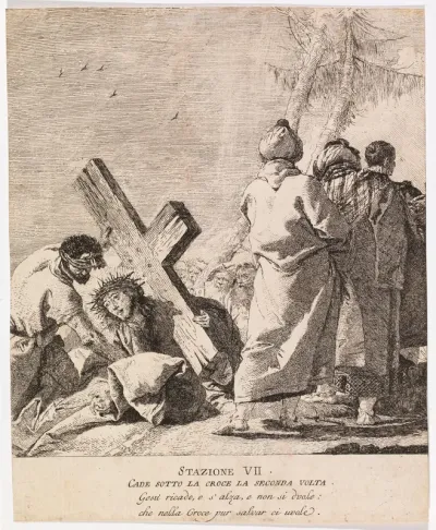 Via crucis - Station VII. Jesus Falls for the Second Time