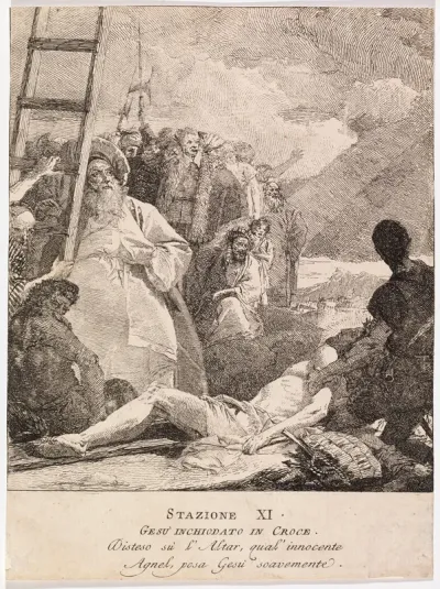 Via crucis - Station XI. Jesus is Nailed to the Cross