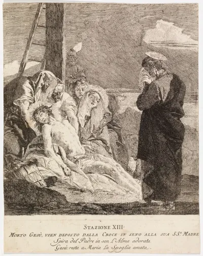 Via crucis - Station XIII. Jesus is Taken down from the Cross