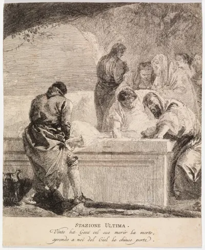 Via crucis - Station XIV. Jesus is Laid in the Tomb
