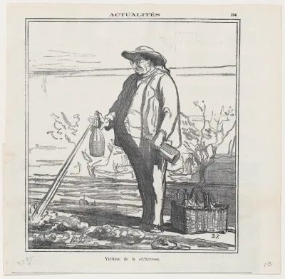 Victim of the drought, from "News of the day"