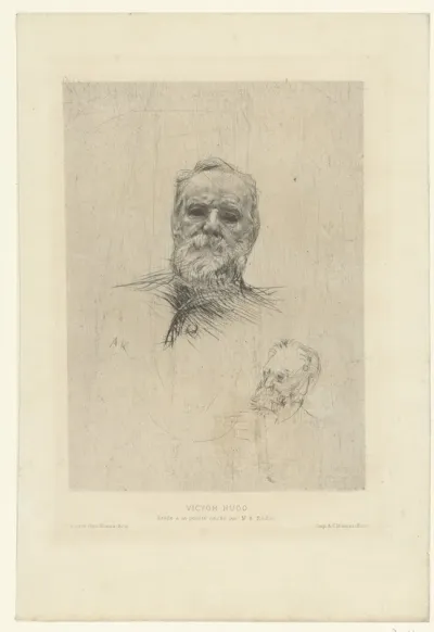 Victor Hugo de face