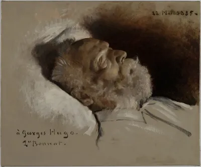 Victor Hugo on his deathbed