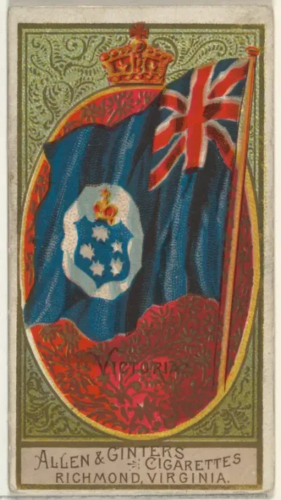 Victoria, from Flags of All Nations, Series 2 (N10) for Allen & Ginter Cigarettes Brands