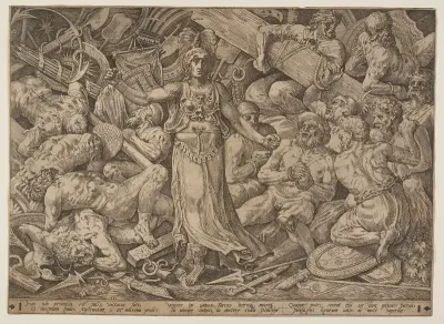 Victoria Surrounded by Prisoners and Trophies of War