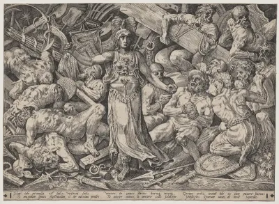 Victory Surrounded by Prisoners and Trophies