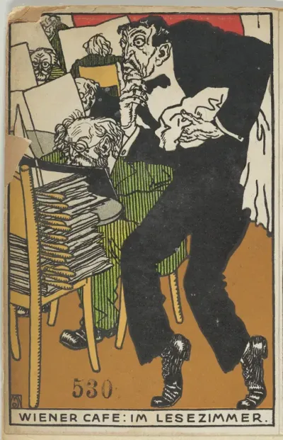 Vienesse Café: In the Reading Room (Wiener Café: Im Lesezimmer)