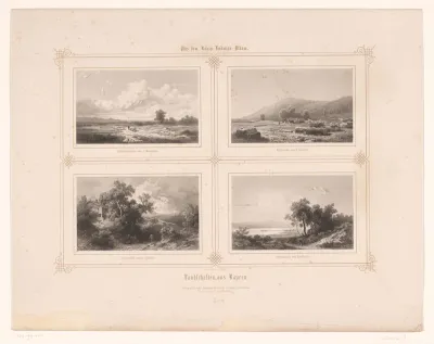 Vier Beierse landschappen