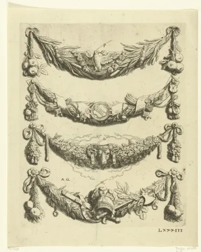Vier festoenen
