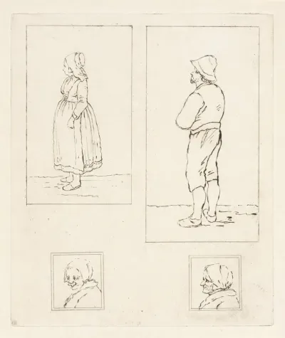Vier figuurstudies