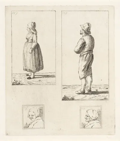 Vier figuurstudies