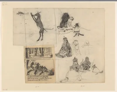 Vier illustraties voor Vanden vos Reinaerde