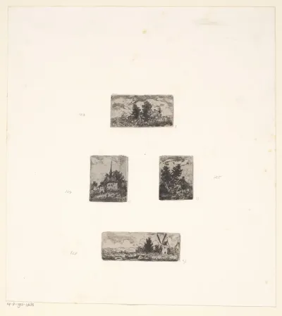 Vier landschappen