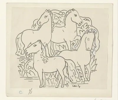 Vier paarden