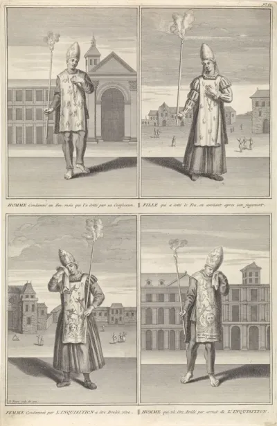Vier veroordeelden van de inquisitie