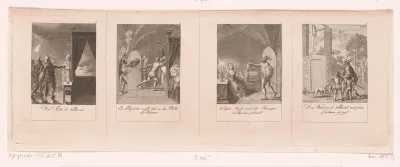 Vier voorstellingen uit de geschiedenis van de Bartholomeusnacht