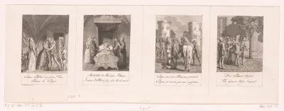 Vier voorstellingen uit de geschiedenis van de Bartholomeusnacht