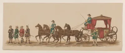 Vierde en vijfde groep in Delftse optocht van 1862