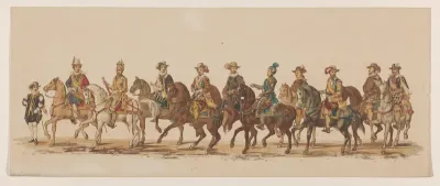 Vierde groep in Delftse optocht van 1862