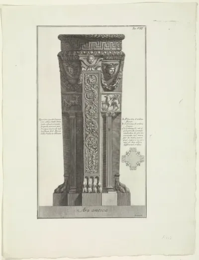 Vierhoekig vont in de Santa Maria della Stella te Albano