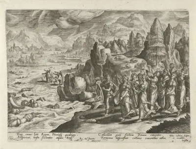 Viering van de ondergang van het Egyptische leger
