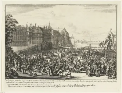 Viering van de overwinning in de paleistuin, 1686