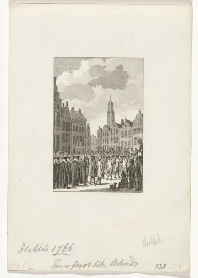 Viering van het 150-jarig bestaan van de Universiteit Utrecht, 1786