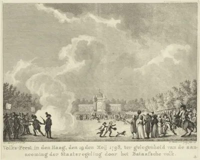 Viering van het aannemen van de Staatsregeling, 1798