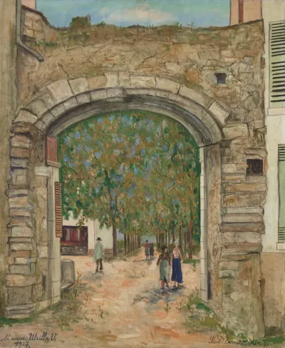 Vieux porche à Saint-Bernard