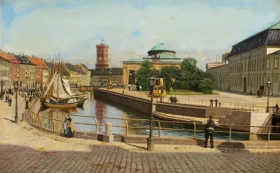 View across the canal towards Højbro Plads.