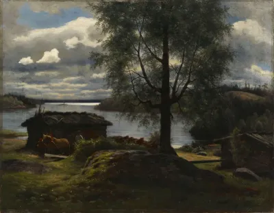 View from Aurejärvi lake in the Parish of Kuru