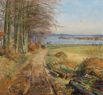 View from Sjælsø in Birkerød, Denmark